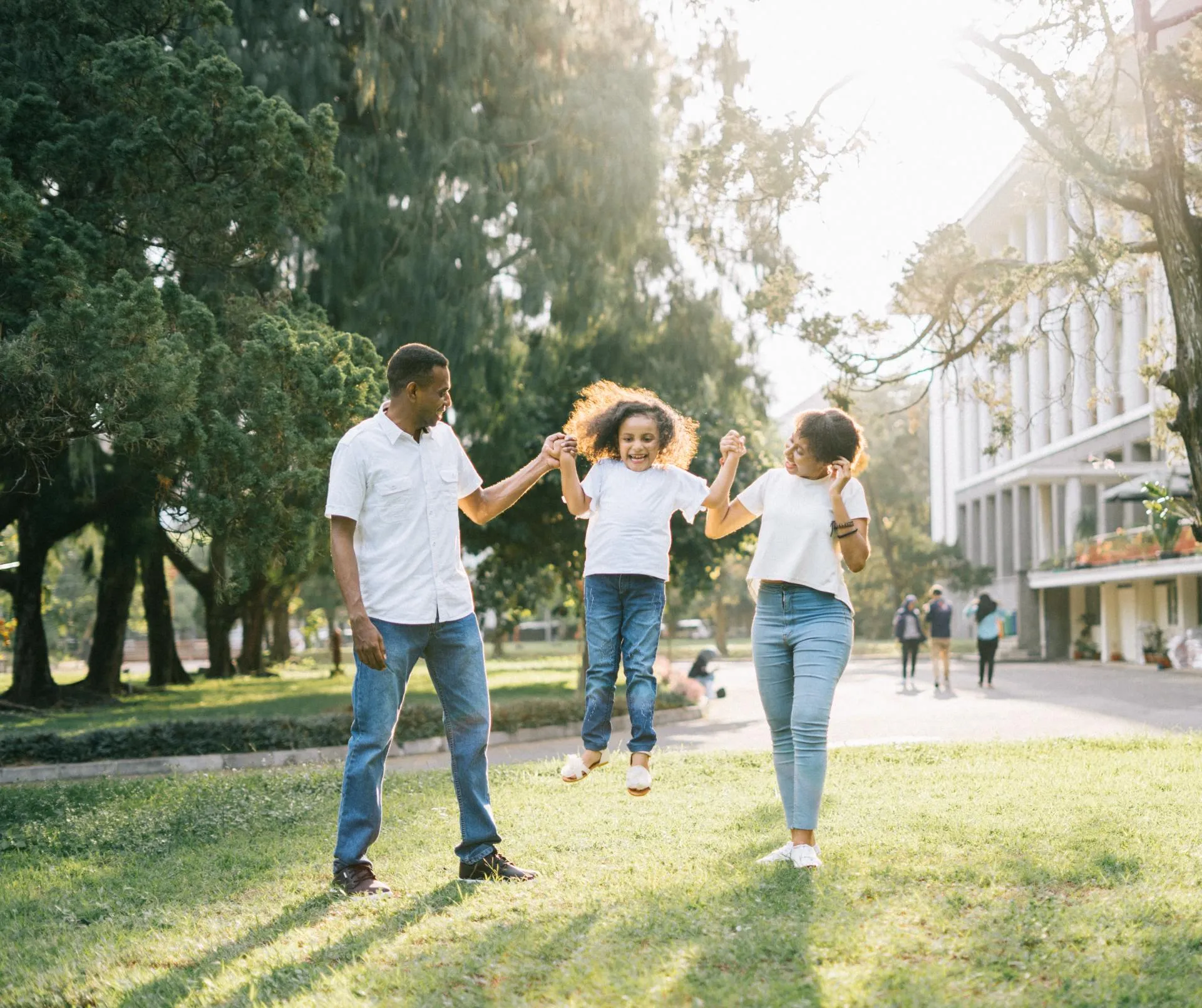 Familia en el parque